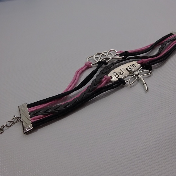 DragonflyBelieve Friendship Leather Charm Bracelet - Picture 3 of 4